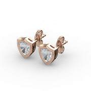 AGGIE SHIELD™ DIAMOND 14K GOLD SOLITAIRE STUDS
